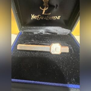 YSL Tie Clip EUC w/ Box
